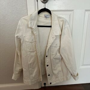 Urban Outiftters White Oversized Jean Jacket